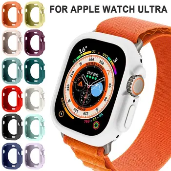 1 шт. силиконовый защитный чехол для Apple Watch Ultra 49 мм, защитный чехол с защитой от царапин, бампер, ударопрочный корпус