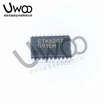 100% Оригинальный Новый ETK6207 TSSOP20 шелкография ETK6207 светодиодный дисплей драйвер чипа ic ROHS PSE KC