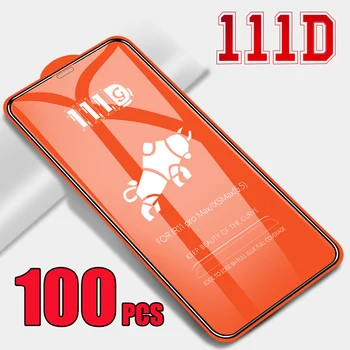 100шт 111D Закаленное стекло с полным покрытием, Клейкая защитная пленка для экрана Xiaomi Redmi Note 12 Pro Plus Speed Tarbo 12S 11 A2