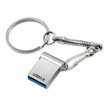 2 ТБ U-диск Memory Stick USB3.0 Флэш-накопитель Mini Car U-диск Внешняя запоминающая память Портативный U-диск Серебристый