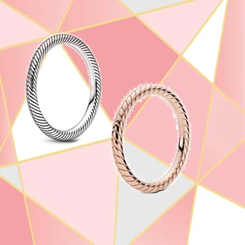 2021 Новая мода, 100% Серебро S925 Пробы, двухцветное кольцо со змеиной цепочкой, оригинальные украшения своими руками, подходящие для мужчин и женщин