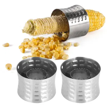 2шт Резак для зачистки кукурузы из нержавеющей стали 304 Инструмент для зачистки кукурузы для домашней кухни