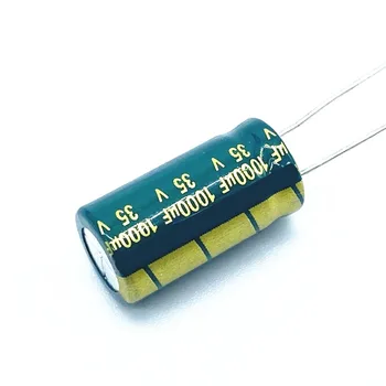35 В 1000 МКФ 10 * 20 мм 1000 мкФ 35 В электролитический конденсатор для питания цветов специальный высокочастотный кристалл