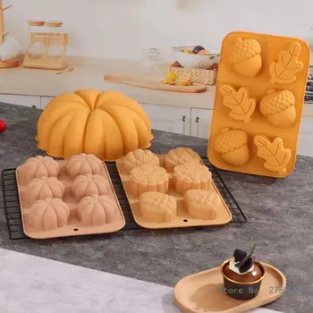 3D Понгаловая тыква; Силиконовая форма для выпечки; Формы для украшения торта из помадки на Хэллоуин; Формы для выпечки в домашних условиях; Формы для тыквы многоразового использования.