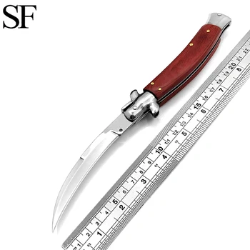 4 Стиля Тактический OTF Нож Мачете Зеркальное Лезвие Акриловая Ручка Открытый Кемпинг EDC Многофункциональный Инструмент Праздничные Подарки для Мужчин