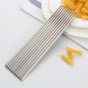 5 Пар палочек для еды из нержавеющей стали с защитой от пропуска, металлические нескользящие китайские палочки для еды, инструмент для домашней кухни, столовый прибор