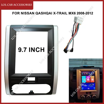 9,7 Дюймов Для Nissan QASHQAI X-Trail MX6 2008-2012 Автомобильный Радиоприемник Стерео GPS MP5 Android-плеер 2 Din Головное Устройство Передняя Панель Рамка