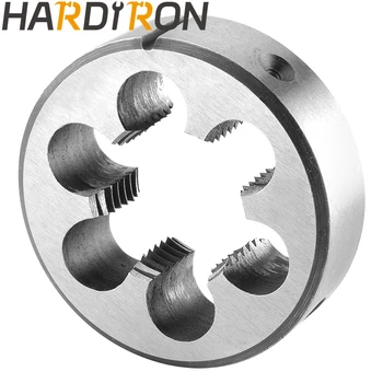 Hardiron Метрическая круглая плашка для нарезания резьбы M24X1 левой рукой, машинная плашка для нарезания резьбы M24 x 1.0