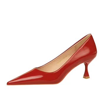 LTARTA/ Женские тонкие туфли из яркой лакированной кожи, профессиональные туфли-лодочки OL на тонком каблуке DS-1961-10
