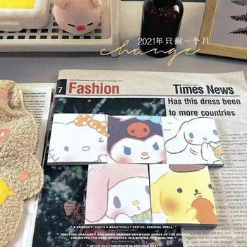 Sanrio 20 штук, милые стикеры с высоким номиналом, материал для ручной записи Cinnamoroll Kuromi, блокнот Xiaoben Оптом