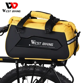 WEST BIKING Жесткий багажник для велосипеда, водонепроницаемая сумка объемом 13-25 л, сумка для дорожного велосипеда MTB, Дорожная сумка для багажа, сумки для велоспорта, корзины
