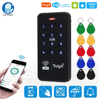 Wifi Tuya Smart Access Controller RFID Клавиатура IP68 Водонепроницаемая сенсорная клавиатура 13,56 МГц Блокировка паролем Приложение Система дистанционного управления