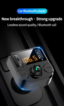 Автомобильный FM-передатчик, модулятор Bluetooth 5.0, автомобильный комплект с зарядным устройством 3.1A с двумя USB, Автозвук, MP3-плеер, автомобильный FM-передатчик, громкая связь