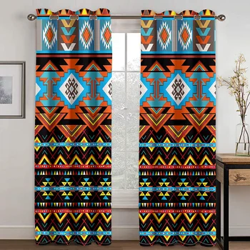 Африканские бохо, эфиопские и эритрейские традиционные шторы, Бесплатная доставка, 2 шт., тонкая драпировка для декора окон гостиной и спальни