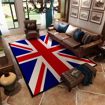 Британский стиль, Бежевый флаг, Американский Ретро-тренд, ковер, Диван, гостиная, журнальный столик, Прикроватное окно в спальне, Хрустальный Бархатный ковер