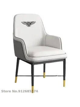 Высококлассный стул для отдыха со спинкой, легкий Роскошный обеденный стул, стол для переговоров и стул для приема гостей на балконе отеля в стиле постмодерн