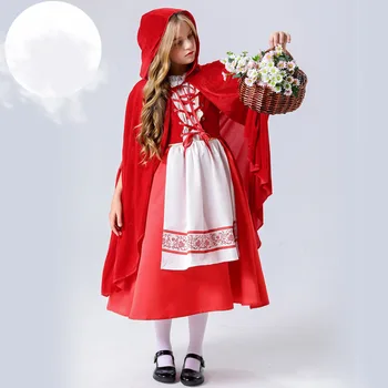 Детский костюм Красной Шапочки для косплея на Хэллоуин
