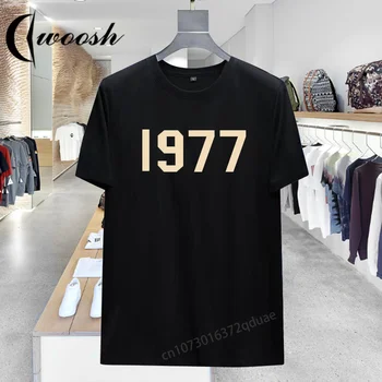 Жаркое лето, роскошная брендовая футболка 1977 года, футболки из хлопка, высококачественная мужская уличная одежда с принтом, повседневная унисекс, короткий рукав, бесплатная доставка