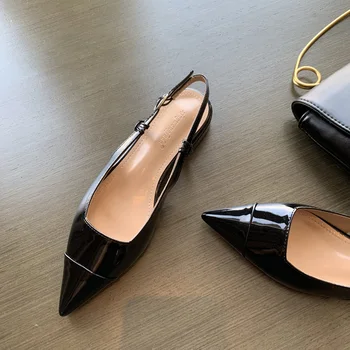Женская обувь, тренд 2023, весенне-летние женские босоножки, дизайнерские женские модные повседневные офисные слипоны, женские туфли на плоской подошве в стиле Лолиты