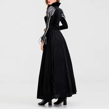 Женское платье эпохи Возрождения, викторианское средневековое ретро длинное платье, необычный костюм для косплея на Хэллоуин с квадратным воротником, платье для костюма