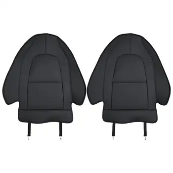 Защитная накладка для защиты от ударов спинки сиденья Защитный чехол из искусственной кожи ForTesla Модель 3 Y Модификация стиля автомобиля Интерьер 2 штуки