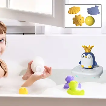 Игрушка-пингвин для детской ванночки 4 в 1 Водные игры Интерактивные водные игрушки для детской ванночки