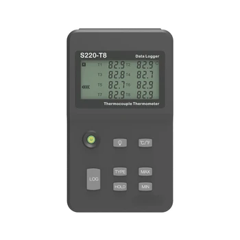 Канальный термопарный термометр с регистратором данных, поддерживающий K, J, E, T, R, S, N, B Тип датчика thercouple