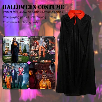 Карнавальный костюм на Хэллоуин с длинным капюшоном, карнавальное пальто, Средневековое платье ведьмы, Мрачного жнеца для детской вечеринки для взрослых