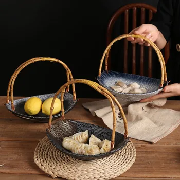 Керамические корзины в основном используются для закусок знаменитостей в Интернете, ваз и тарелок для фруктов, а также посуды для суши-ресторанов.