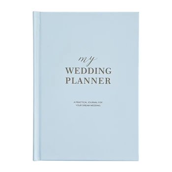 Книга для планирования свадьбы И органайзер, Полный журнал планирования свадьбы для помолвленных пар, блокнот в твердом переплете формата А5