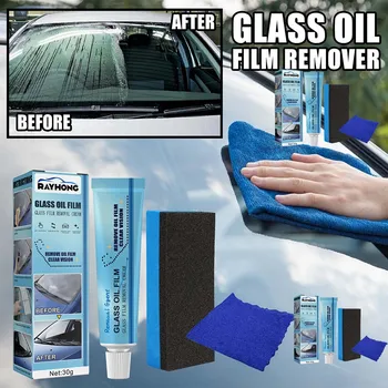 Крем для удаления масляной пленки на лобовом стекле автомобиля Средство для удаления царапин на стекле автомобиля