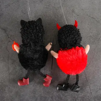Кукла с круглым животом, мягкий удобный талисман на Хэллоуин, жуткая ведьма, черная кошка, плюшевая кукла на Хэллоуин, подвеска для бара 