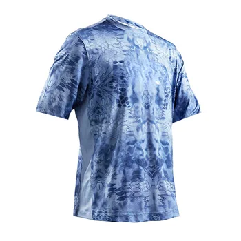 Летние рубашки для рыбалки, футболки с защитой от ультрафиолета с коротким рукавом, быстросохнущие топы для рыбалки UPF 50
