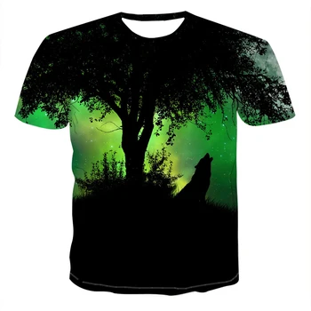 Летняя 3D Крутая мужская футболка teen wolf в стиле Cool Style, Интересные футболки с изображением животных, футболки в стиле хип-хоп с коротким рукавом и принтом