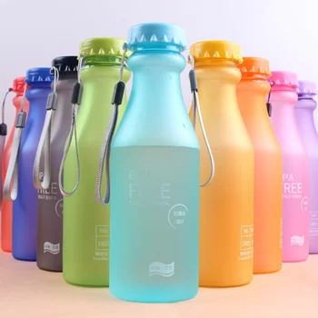 Матовая герметичная пластиковая портативная небьющаяся бутылка из-под газировки, герметичный стакан для воды, бутылка для напитков, бутылка для воды