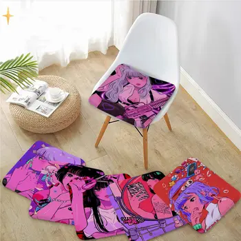 Милая розовая подушка для милой девушки, современный минималистичный стиль, Диван, стол, подушки для стульев, Модный противоскользящий декор, Татами