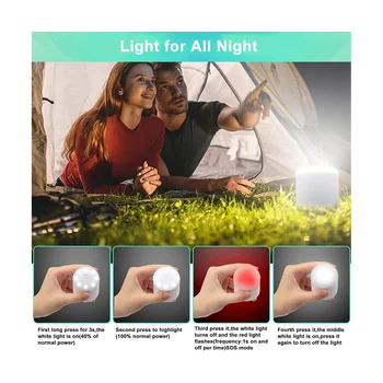 Мини-воздушный насос, Портативный походный светильник, Крошечный Надувной/дефляторный насос с батареей, перезаряжаемый через USB для надувной кровати в бассейне