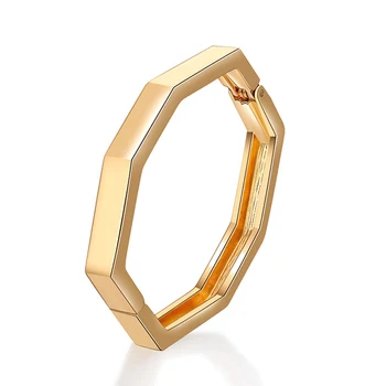 Модный полированный с золотым покрытием Геометрический женский браслет для свадьбы, помолвки, модный браслет-заявление, Ювелирный аксессуар