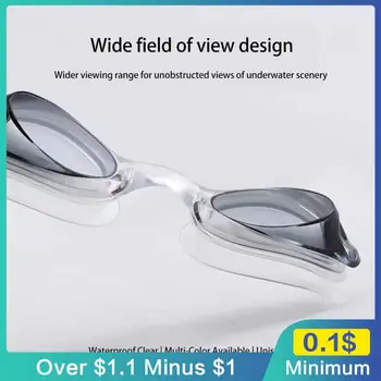 Мужские и женские очки для плавания для взрослых, водонепроницаемые прозрачные очки для плавания, Очки для плавания из ПВХ, Портативная защита от ультрафиолета, защита от запотевания