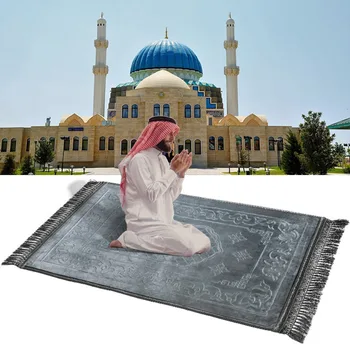 Мусульманский Молитвенный коврик, Одеяло, 3D Рельефный коврик, Портативное Одеяло для поклонения, Коврик для пола в мечети, Красочное украшение Badroom Kelim