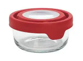 Набор для хранения продуктов TrueSeal с красными крышками, набор из 2 штук