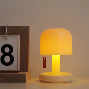 Настольная лампа Mini Sunset LED с USB-аккумулятором, настольный светодиодный ночник в виде гриба для кофейни, домашнего декора в спальне, подарка на день рождения