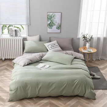 Независимый дизайн однотонного постельного белья, стеганого одеяла, комплекта из четырех предметов