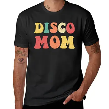 Новая футболка Disco Mom, футболка, короткие футболки на заказ, футболки для тяжеловесов, черные футболки для мужчин