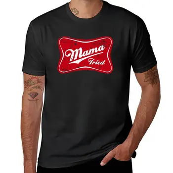 Новая футболка Mama Tried, футболки на заказ, эстетичная одежда, мужские винтажные футболки