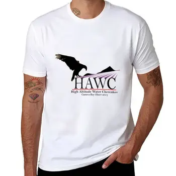 Новая футболка с логотипом High Altitude Water Cherenkov (HAWC), пустые футболки, футболки большого размера, футболки с коротким рукавом, мужские футболки