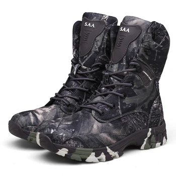 Новые водонепроницаемые мужские тактические военные ботинки, осенне-зимняя походная камуфляжная обувь, мужские ботинки для пеших прогулок в пустыне, модная рабочая обувь
