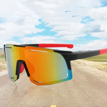 Новые мужские Велосипедные Солнцезащитные очки для улицы Винтажные женские Солнцезащитные очки в большой оправе с квадратной оправой, Мужские ветрозащитные Очки для вождения UV400