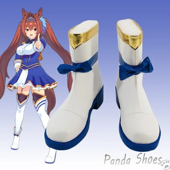 Обувь для косплея Daiwa Scarlet из аниме-игры Umamusume Pretty Derby White Cos Boots, реквизит для косплея, обувь для вечеринки в честь Хэллоуина
