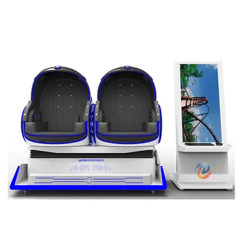 Парк развлечений ездит на двухместном 9d роботе VR Cinema 9d симуляторе виртуальной реальности arcade game machine 9d cinema